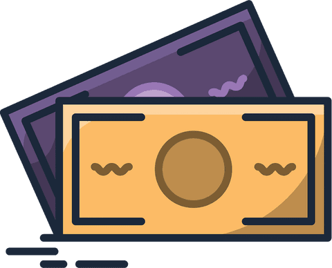 flat vector illustration of currency bills on transparent background - Download Free Stock Videos Pikwizard.com