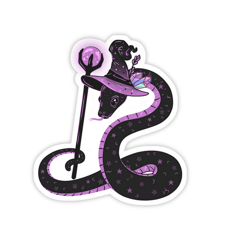 transparent mystical snake with magic staff and hat illustration - Download Free Stock Videos Pikwizard.com