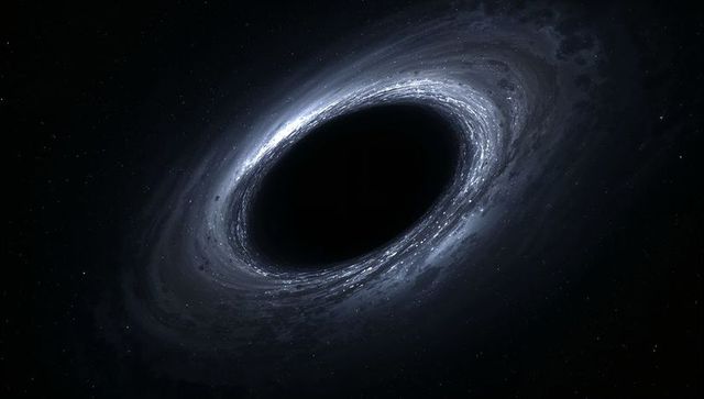 Supermassive black hole with accretion disc in deep cosmos
