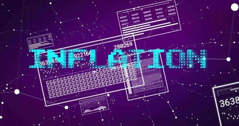 Pixelated Cyber Headline Over Futuristic Keyboard and Network Nodes for Data Visualization
