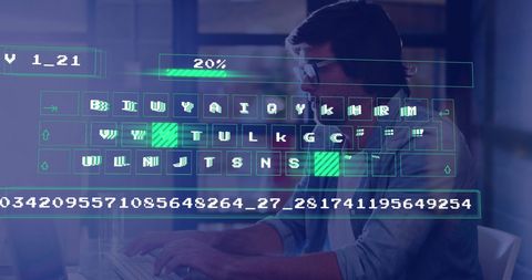 Businessman Engaged in Complex Data Processing Algorithms - Download Free Stock Images Pikwizard.com