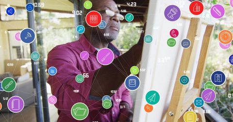 Innovative virtual connection concept over painter