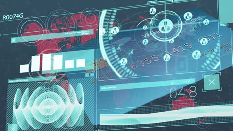 Futuristic Digital Universe with Data Processing