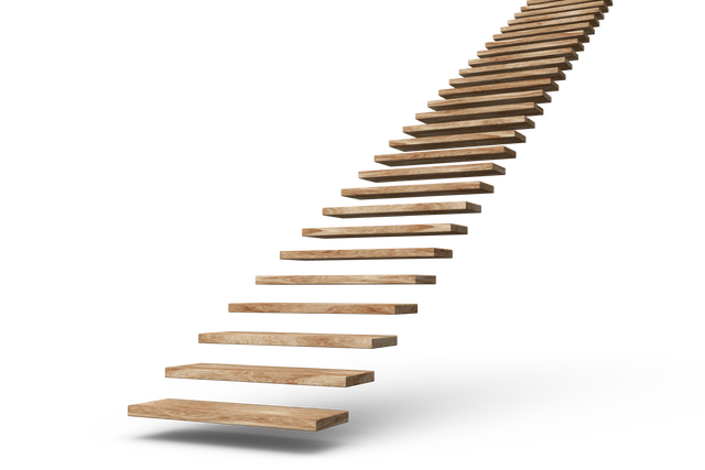 Ascending Wooden Stairs with Transparent Background Isolated Vector Illustration - Download Free Stock Videos Pikwizard.com