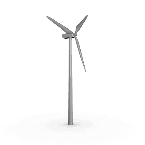 Gray Wind Turbine on Transparent Background for Renewable Energy Design - Download Free Stock Videos Pikwizard.com