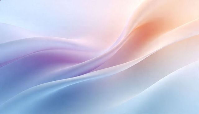 Translucent Pastel Wave Layers Flowing Gradient Ribbons Minimalist Abstract Background