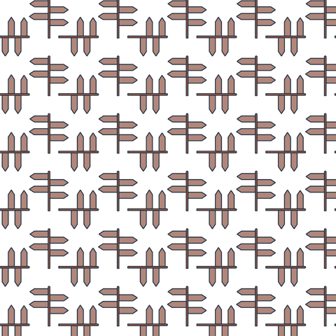 Repeating Brown Guidepost Pattern on Transparent Background - Download Free Stock Videos Pikwizard.com