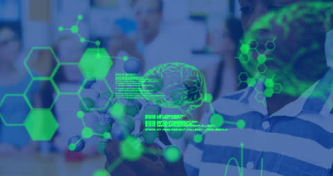 Diverse Schoolchildren Studying Digital Science Interface