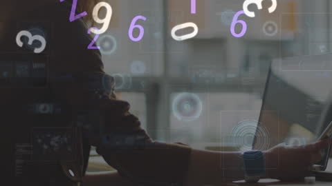 Surreal Tech Overlay with Data and Devices