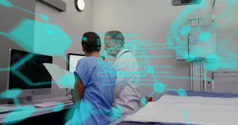 Healthcare Innovation with Doctors and Digital Data Technology - Download Free Stock Images Pikwizard.com