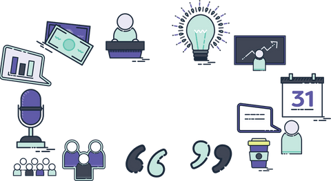 Transparent Digital Illustration of Communication and Technology Icons - Download Free Stock Videos Pikwizard.com