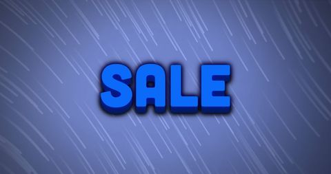 Vibrant Sale Promotion on Dynamic Blue Background
