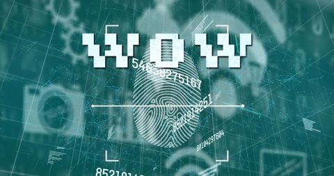 Digital Fingerprint in Futuristic Data Network Concept - Download Free Stock Images Pikwizard.com