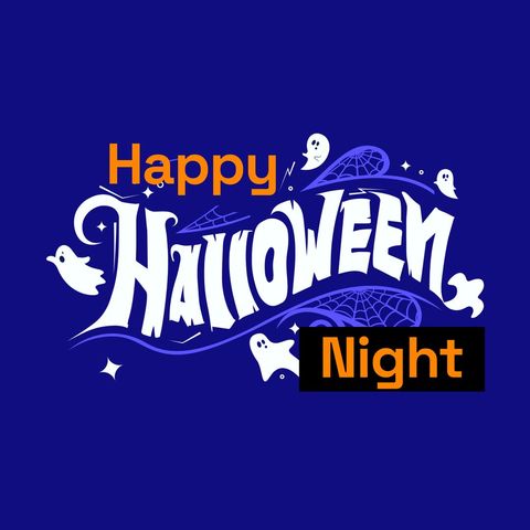 Happy Halloween Night Celebration Digital Design - Download Free Stock Templates Pikwizard.com