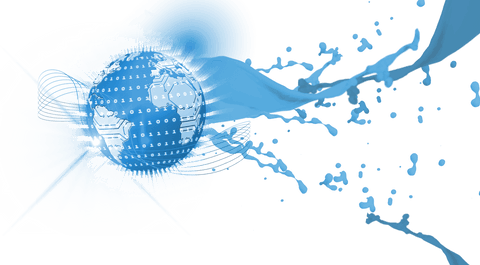transparent blue digital globe with binary code and network connections - Download Free Stock Videos Pikwizard.com