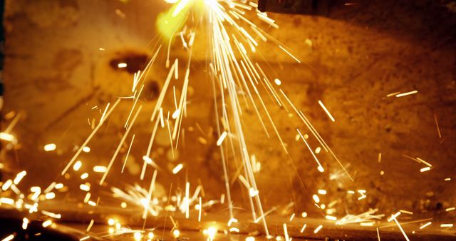 Close-up Sparks from Welding Process - Download Free Stock Images Pikwizard.com