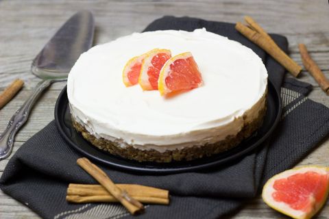 Delicious Grapefruit Cheesecake with Creamy Frosting