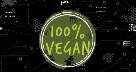 Vegan Digital Overlay with Abstract Data Elements