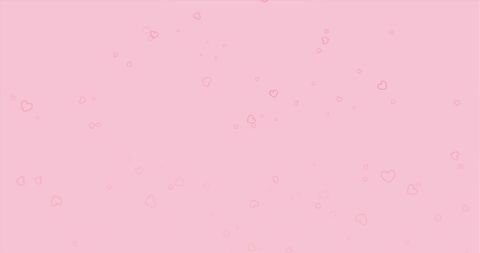Floating Heart Outlines on Pink Background - Download Free Stock Images Pikwizard.com
