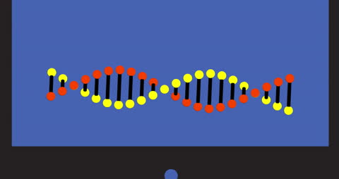 Colorful Digital Representation of a DNA Strand