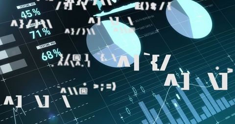 digital financial graphs and statistics with dynamic symbols - Download Free Stock Images Pikwizard.com