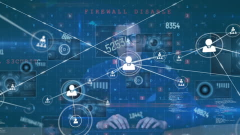 Cybersecurity Threat with Male Hacker in Virtual Network Environment