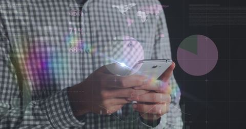 Businessman Engaging with Financial Technology on Smartphone - Download Free Stock Images Pikwizard.com