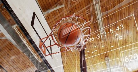 Basketball Scoring Shot Schematic Overlay