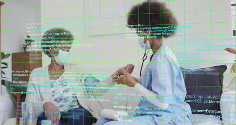 Digital Healthcare Data Overlay Medical Consultation