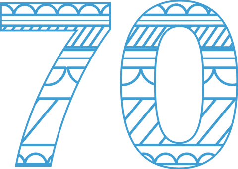 decorative blue 70 with pattern on transparent background - Download Free Stock Videos Pikwizard.com