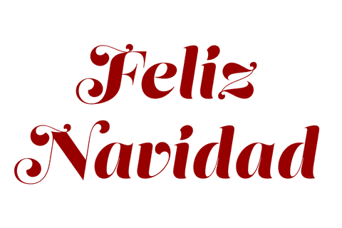 Feliz navidad text on transparent background design