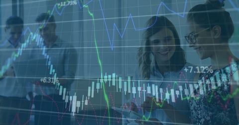 business team analyzing digital financial charts - Download Free Stock Images Pikwizard.com