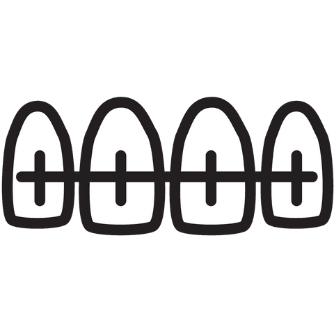 transparent icon of braced teeth for dental innovations - Download Free Stock Videos Pikwizard.com