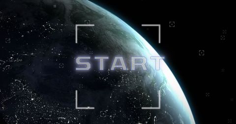 Start Text with Application on Rotating Globe Illustration - Download Free Stock Images Pikwizard.com