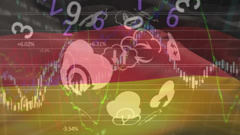 German Financial Market Analysis with Overlapping Graph and Numbers
