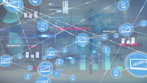 Digital Network Connection with Global Data Analysis Overlay