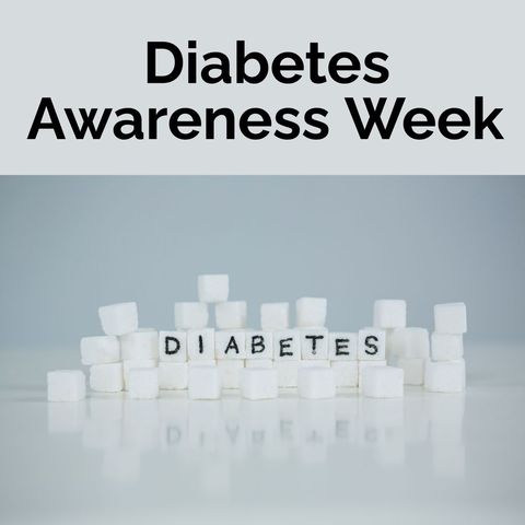 diabetes awareness week with sugar cubes and text - Download Free Stock Templates Pikwizard.com