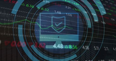 Cyber Security and Stock Market Analysis Concept - Download Free Stock Images Pikwizard.com