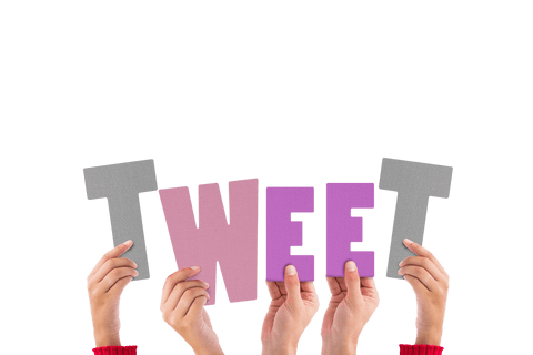 transparent letters tweet held by diverse hands - Download Free Stock Videos Pikwizard.com