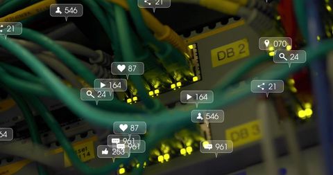 Digital Network Connections with Social Media Engagement Metrics - Download Free Stock Images Pikwizard.com