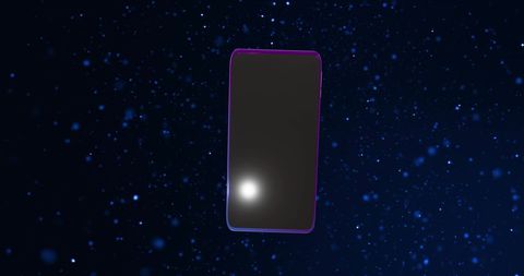 smartphone with blank screen on digital night sky background - Download Free Stock Images Pikwizard.com