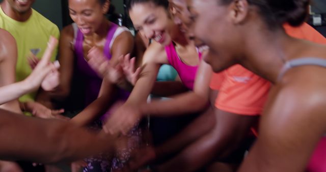 Group of Energetic Fitness Enthusiasts Cheering and Celebrating - Download Free Stock Images Pikwizard.com