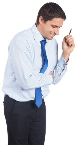 laughing professional caucasian businessman on transparent background - Download Free Stock Videos Pikwizard.com