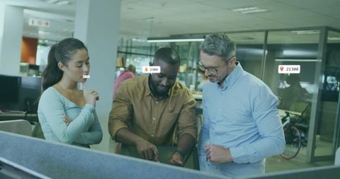 Collaborative Brainstorming Among Diverse Coworkers in Modern Office