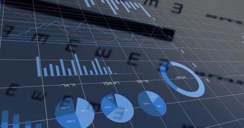 Abstract Digital Finance Data Interface - Download Free Stock Images Pikwizard.com