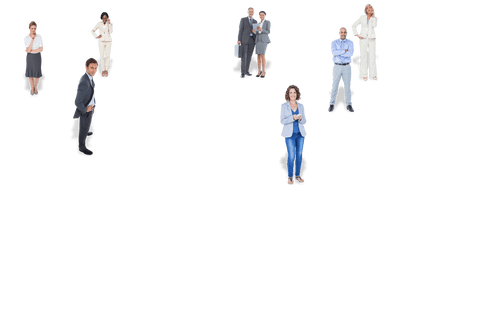 Isolated Diverse Business Professionals on Transparent Background - Download Free Stock Videos Pikwizard.com