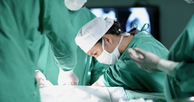 Surgeons Performing Operation in Scrub Uniforms - Download Free Stock Images Pikwizard.com