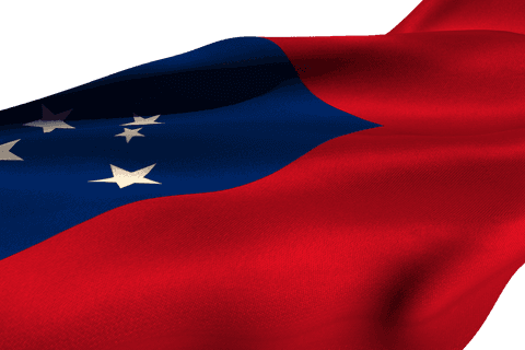 transparent waving flag of samoa with fabric details - Download Free Stock Videos Pikwizard.com