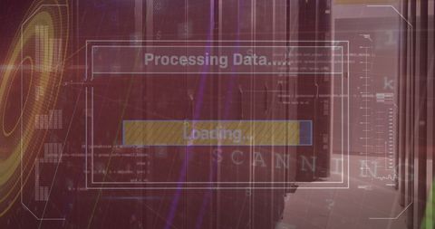 Cyber Security Data Processing in Futuristic Server Room - Download Free Stock Images Pikwizard.com