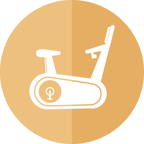 elliptical bike on circle icon with transparent background - Download Free Stock Videos Pikwizard.com